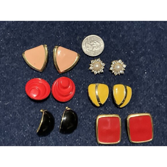 6 Pairs 80’s & 90’s Lot Of Earrings - Picture 4 of 10